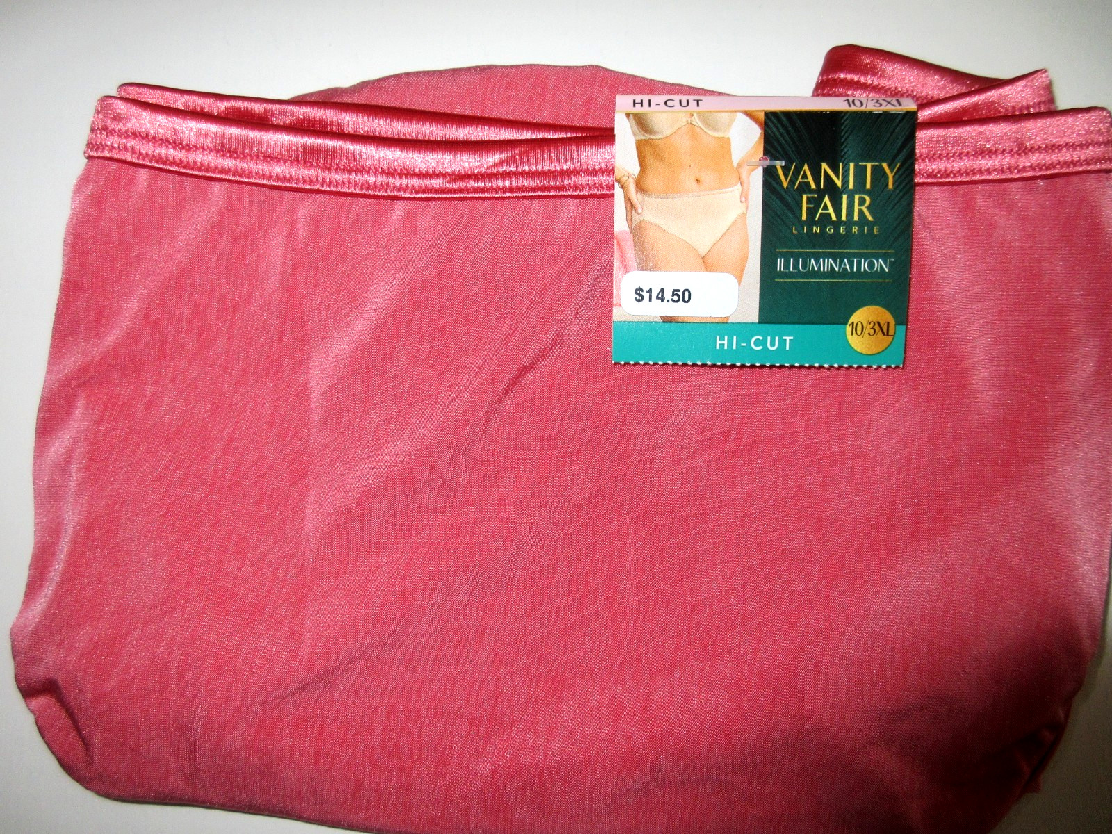 Vanity Fair 2-Pair HI-CUT brief Body Shine Illumination 13108 Poly/Nylon 10/3XL