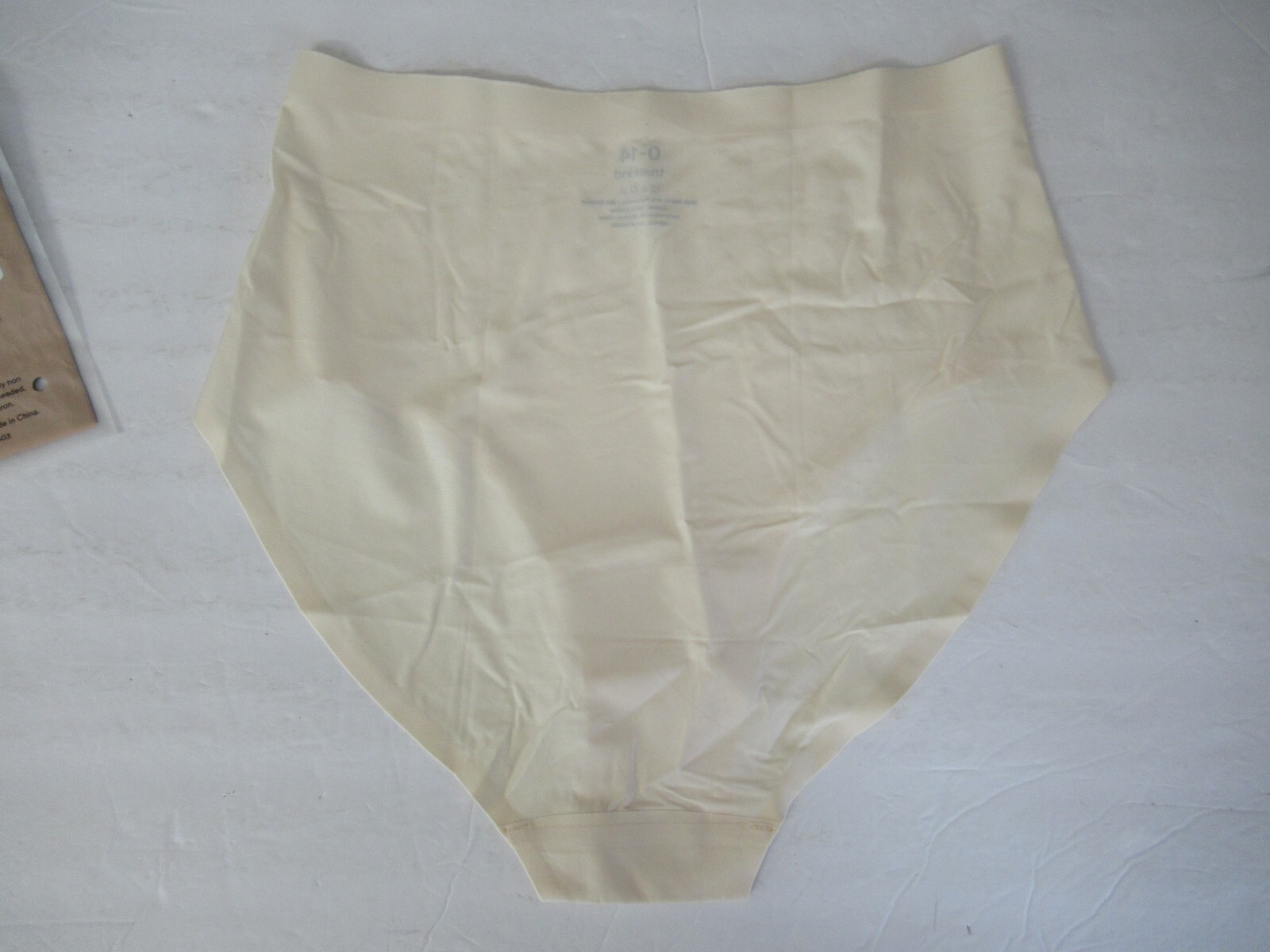 NEW Truekind Seamless Stretch Mid-Waist Briefs Panties Women Size 0-14 Beige