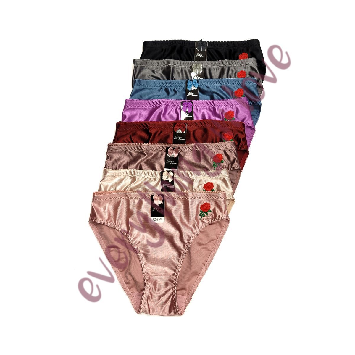 Women High Cut Full Coverage Comfort Satin Shiny Silky Bikini Panties Underwear