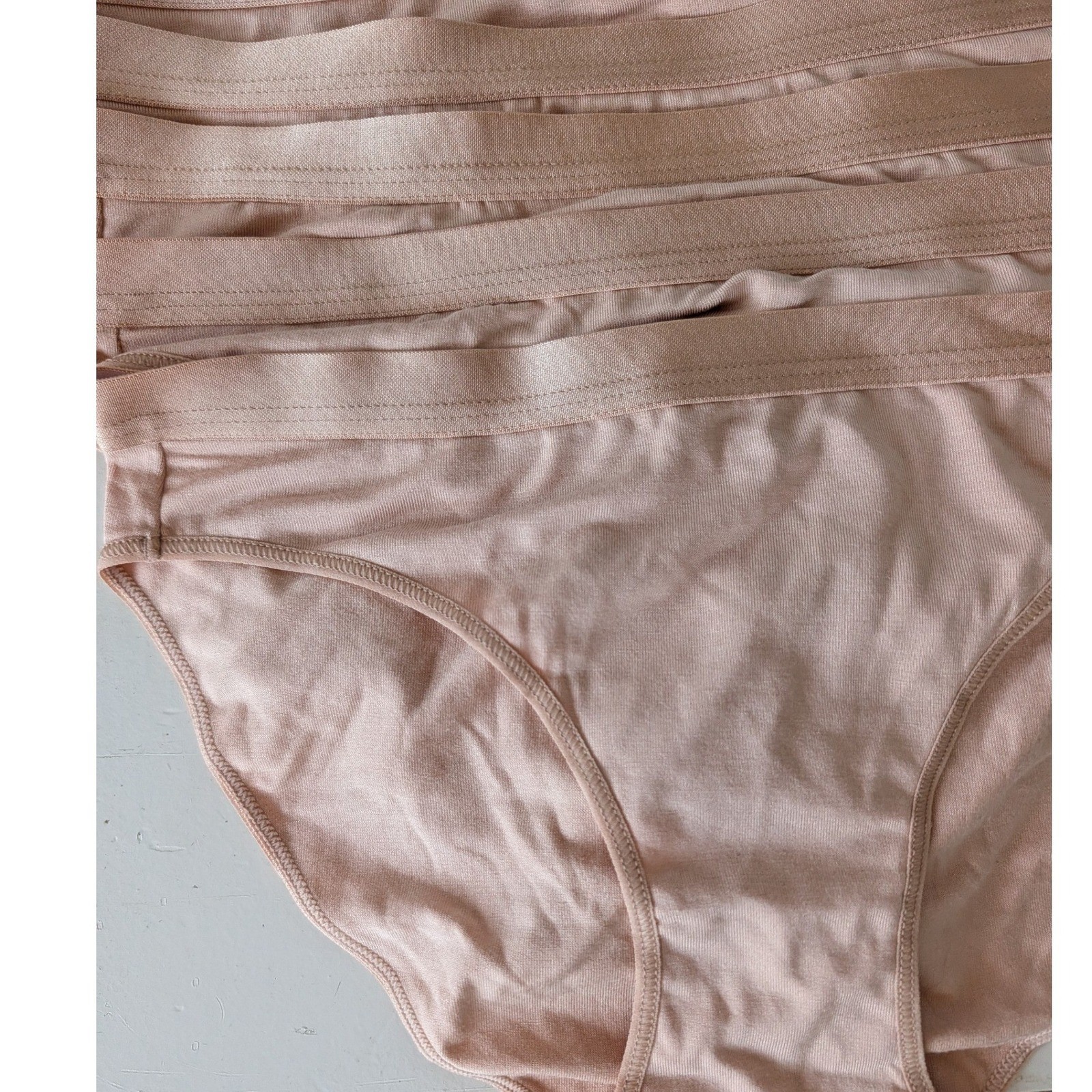 Quince Womens Micro-Modal Bikini Underwear Set 5-Pack Nude Beige Size Small