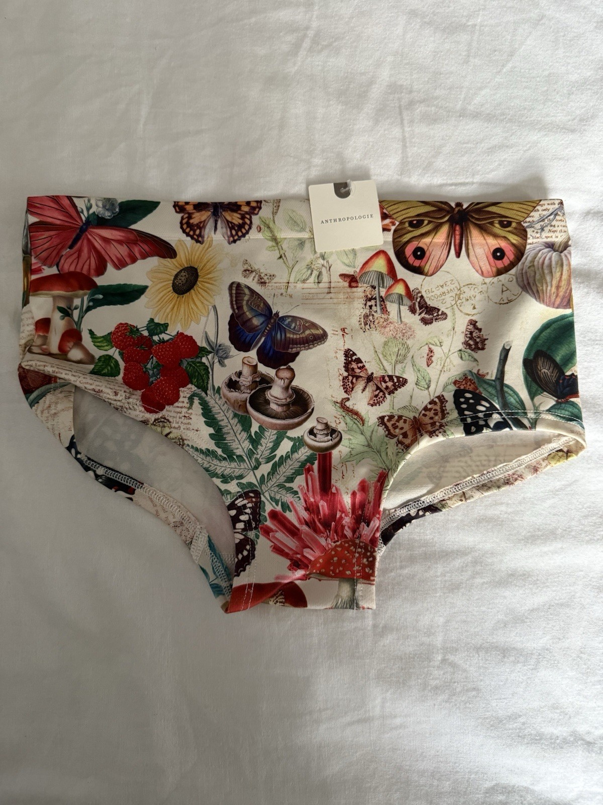 Anthropologie Butterfly And Mushroom Underwear Size XXS/XS NWT