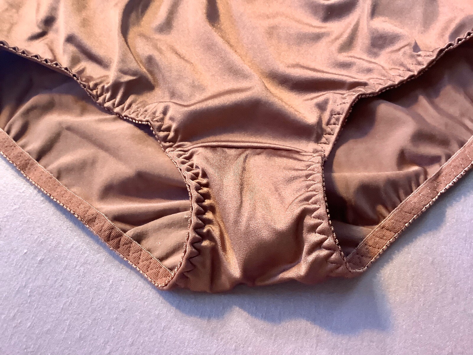 Women Panties,Brief Bikinis”Ilusion”Size L.Shiny Soft Silky Satin Floral Mexico