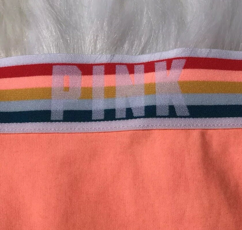 PINK Underwear, size:M, perfect condition salmon bottom with rainbow top
