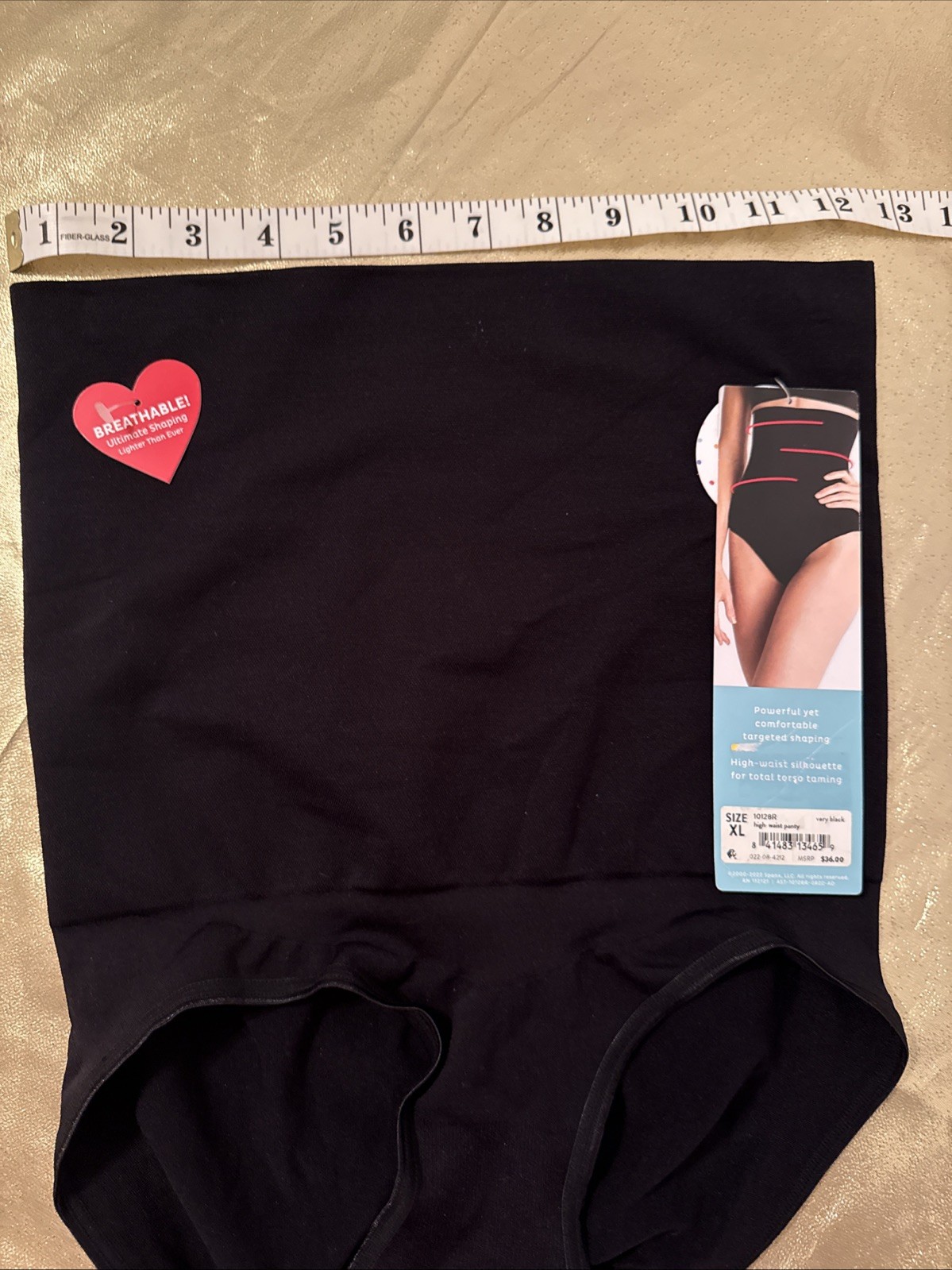 NWT Assets by Spanx Remarkable Results High-Waist Panty Very Black Size XL