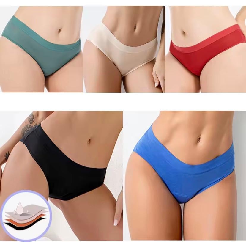 Womens Bamboo Menstrual Period Underwear Leakproof Panties Comfortable Plus Size