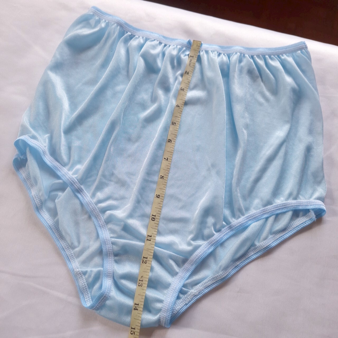 5 Big Underwear Granny panties Soft Silky Nylon Full Briefs Woman Waist 42″-50″