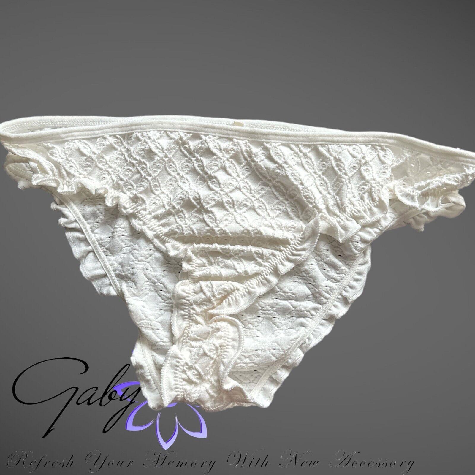 By Anthropologie Seamless Eyelet Low-Rise Briefs Panties Pack of 1 Size XXS/XS