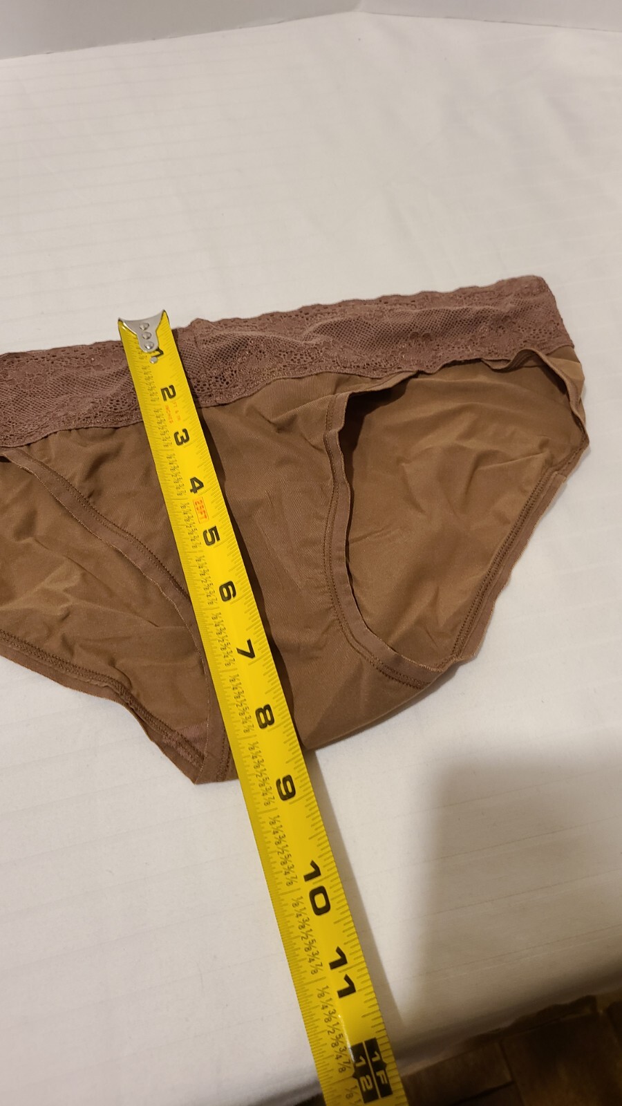 NWT-Natori Bliss Perfection One Size Fits All V-Kini Panty-Toffee Caramel Color