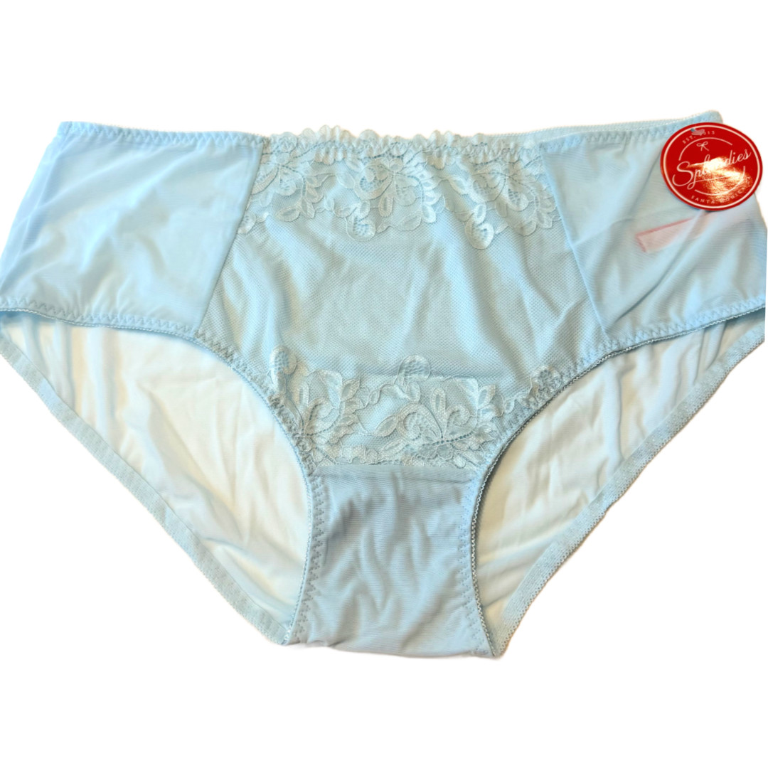 Splendies Blue Celina Lace Bikini Panties Size 4x Floral Lingerie Underwear New