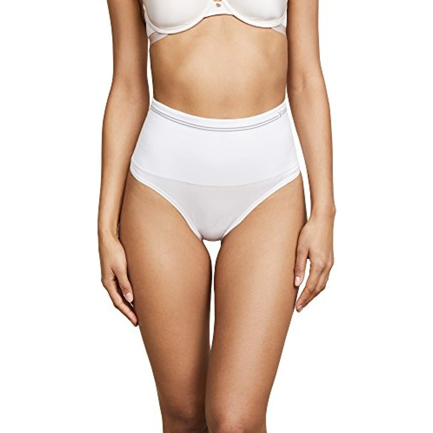 Yummie 275100 Women’s Cotton Seamless Shapewear Thong, Orchid Ice, Large/X-Large