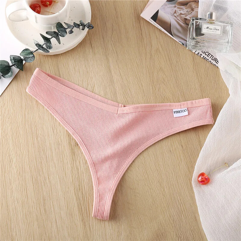 1/7Pcs Womens Sexy G-string Lingerie Cotton Briefs V-Waist Panties Low❤Underwear