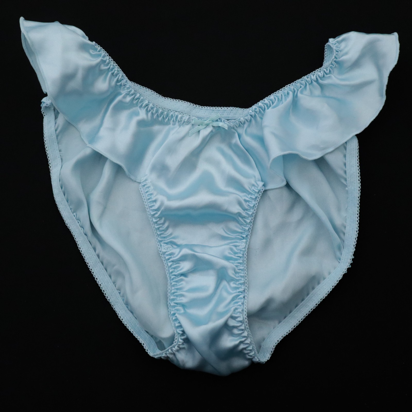 NEW Classified VTG 90s Polyester Satin Flutter Bikini Brief Panty LARGE