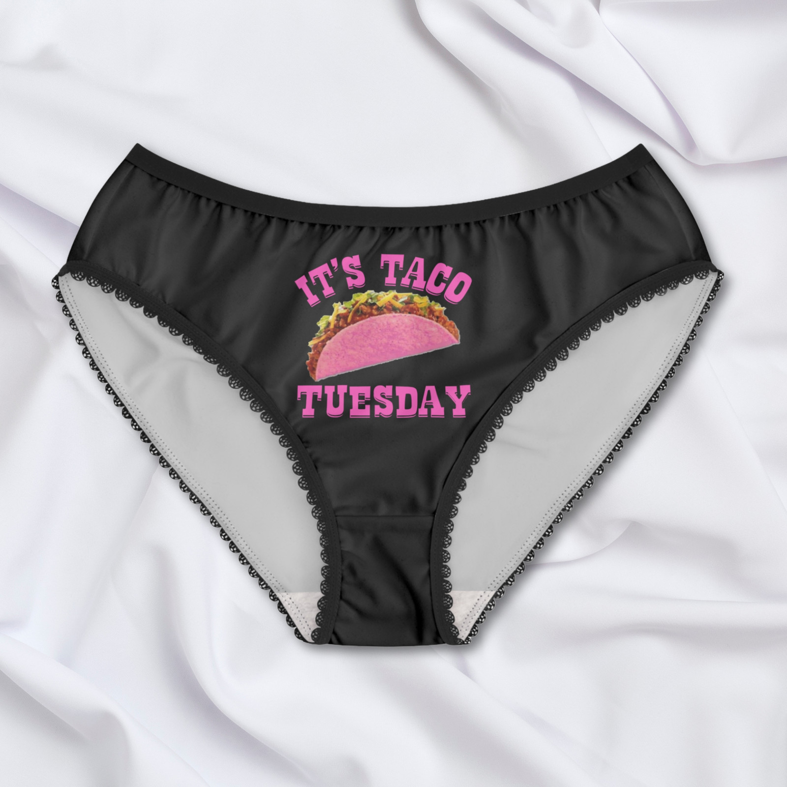 ‘It’s Taco Tuesday’ Women’s Briefs | Cheeky Ladies Underwear, Pink Taco Panties