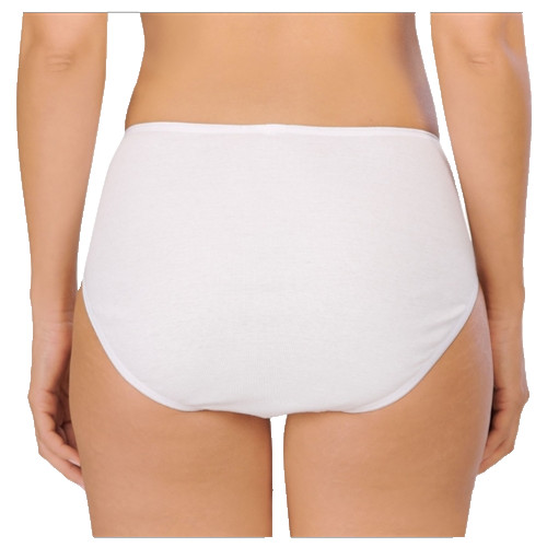 Naturana White Maxi Briefs XL Women’s 100% Cotton NA2103 Smooth Plain pants
