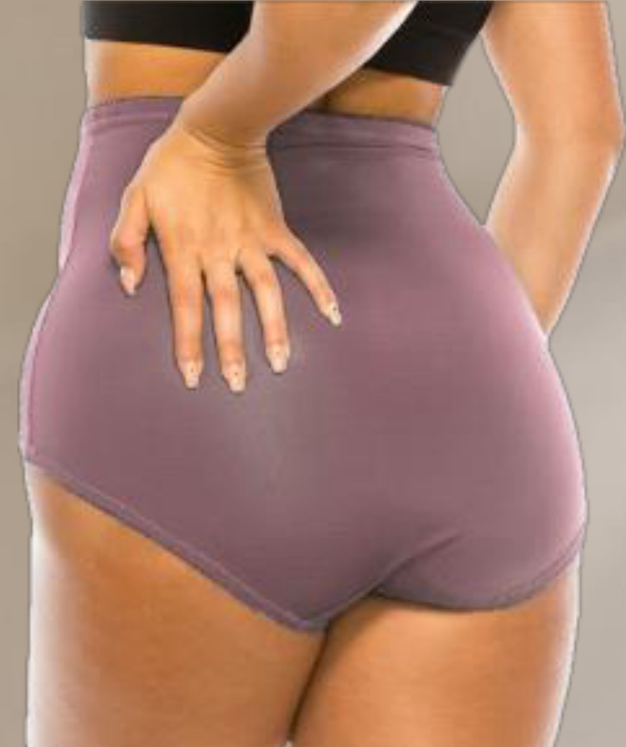 4/6 Briefs High Waisted Girdle Satin Panties Underwear Silky Smooth 69061 S-5XL