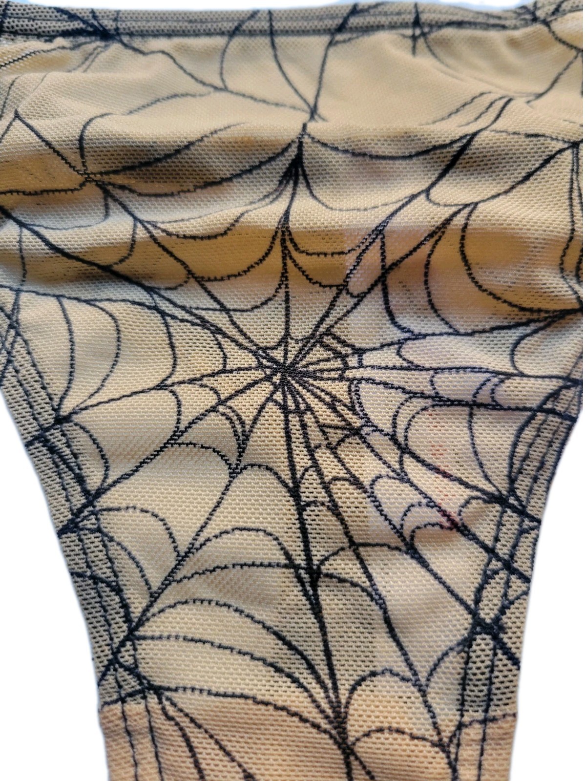 OUT FROM UNDER SEXY THONG PANTIES Spider Web V STRING Goth Morbid