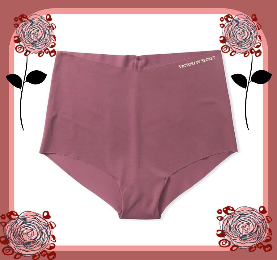 XXL Rose Taupe NO SHOW Edges Victorias Secret High Waist Midi Brief Pantie