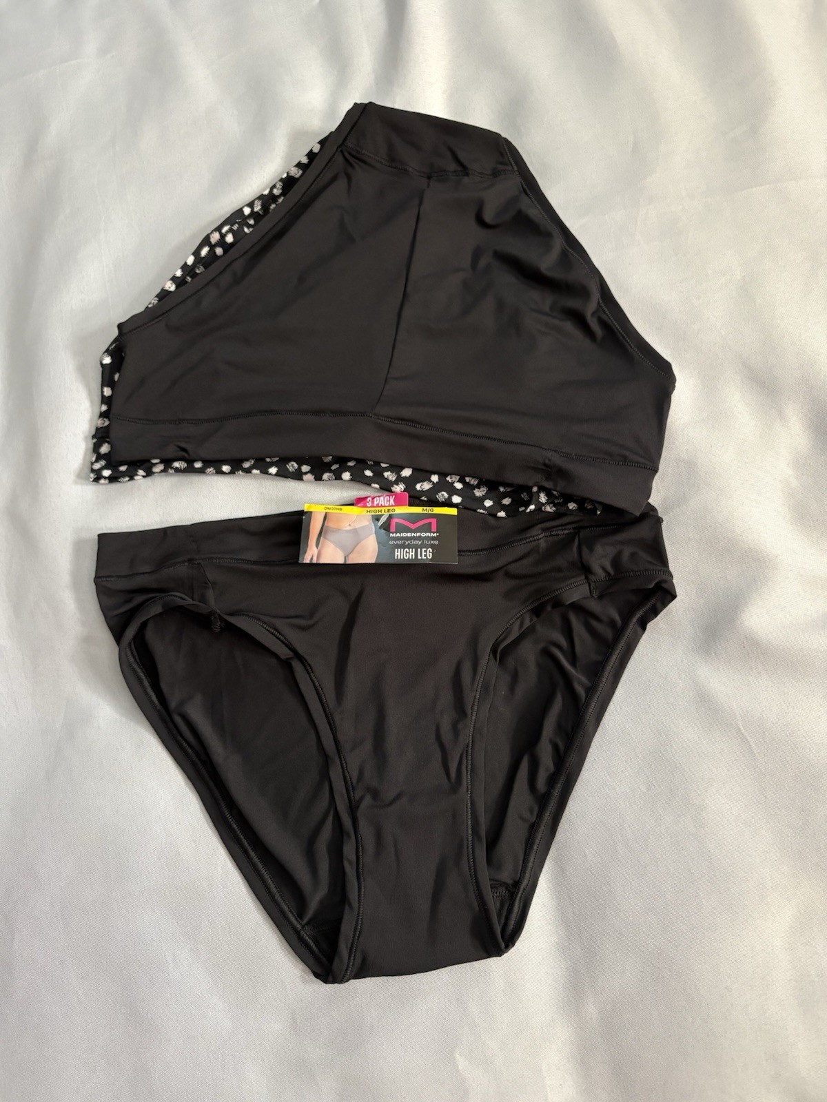 NEW Maidenform Panty Everyday Luxe Hi Leg 3-Pack Size Medium 6 DM3THB Multicolor