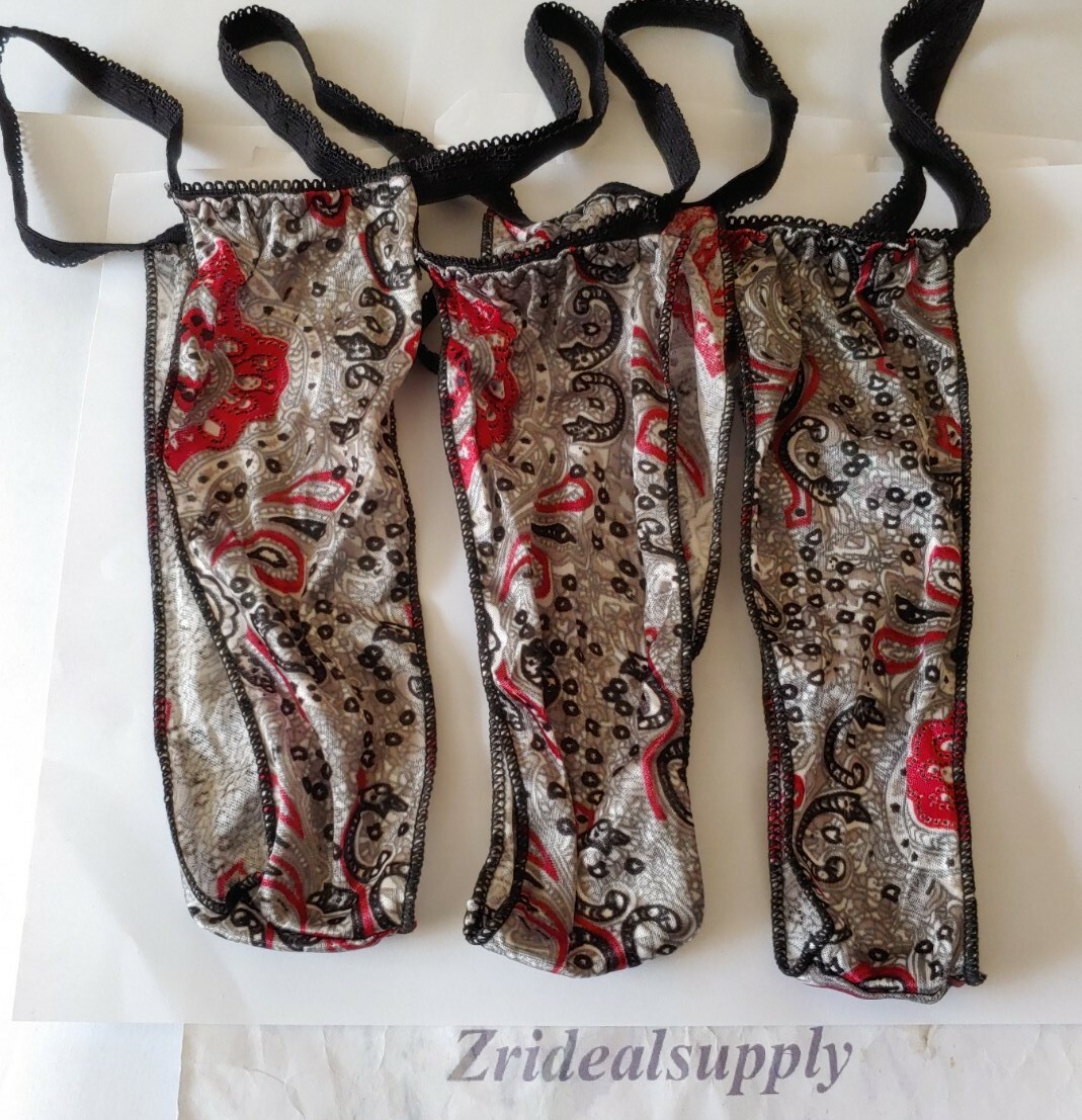Women’s Classy Thongs BLACK,Gray & Red Mix color SIZE MEDIUM New 3 PACK