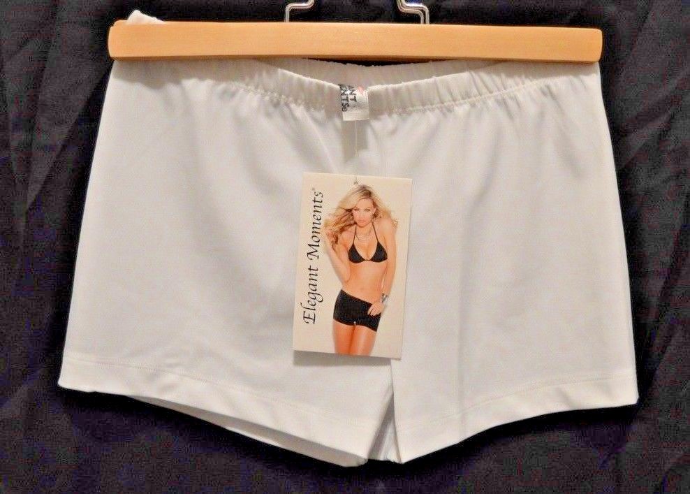 Elegant Moments White Boy Shorts Panty Small (F2)