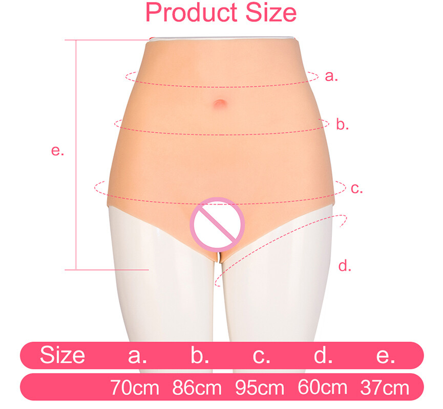Silicone Fake Vagina Pants Hip Enhancer Transgender Panties For Crossdresser