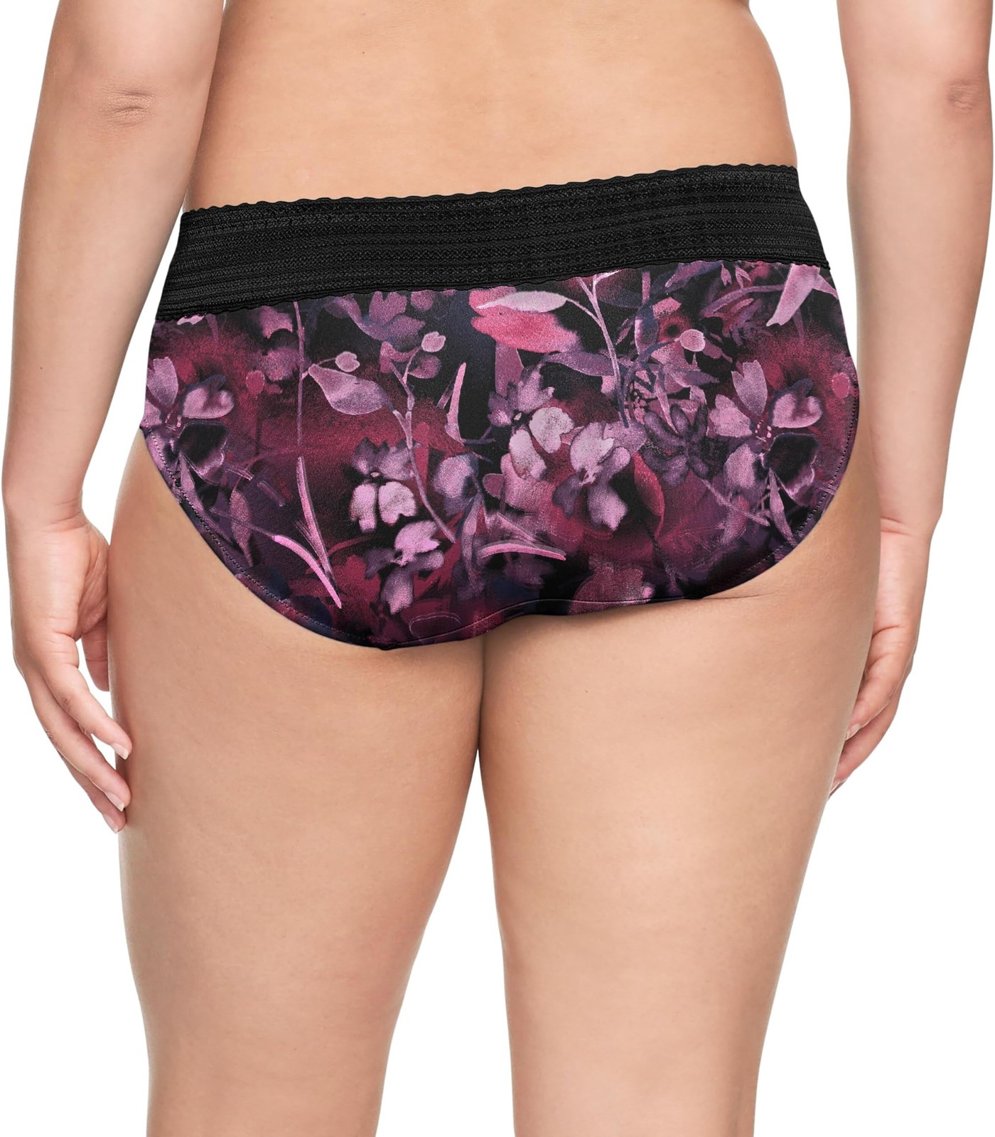 Size Small Underwear Warners Hipster with Lace Panty Black Water Garden 1 PC NEW