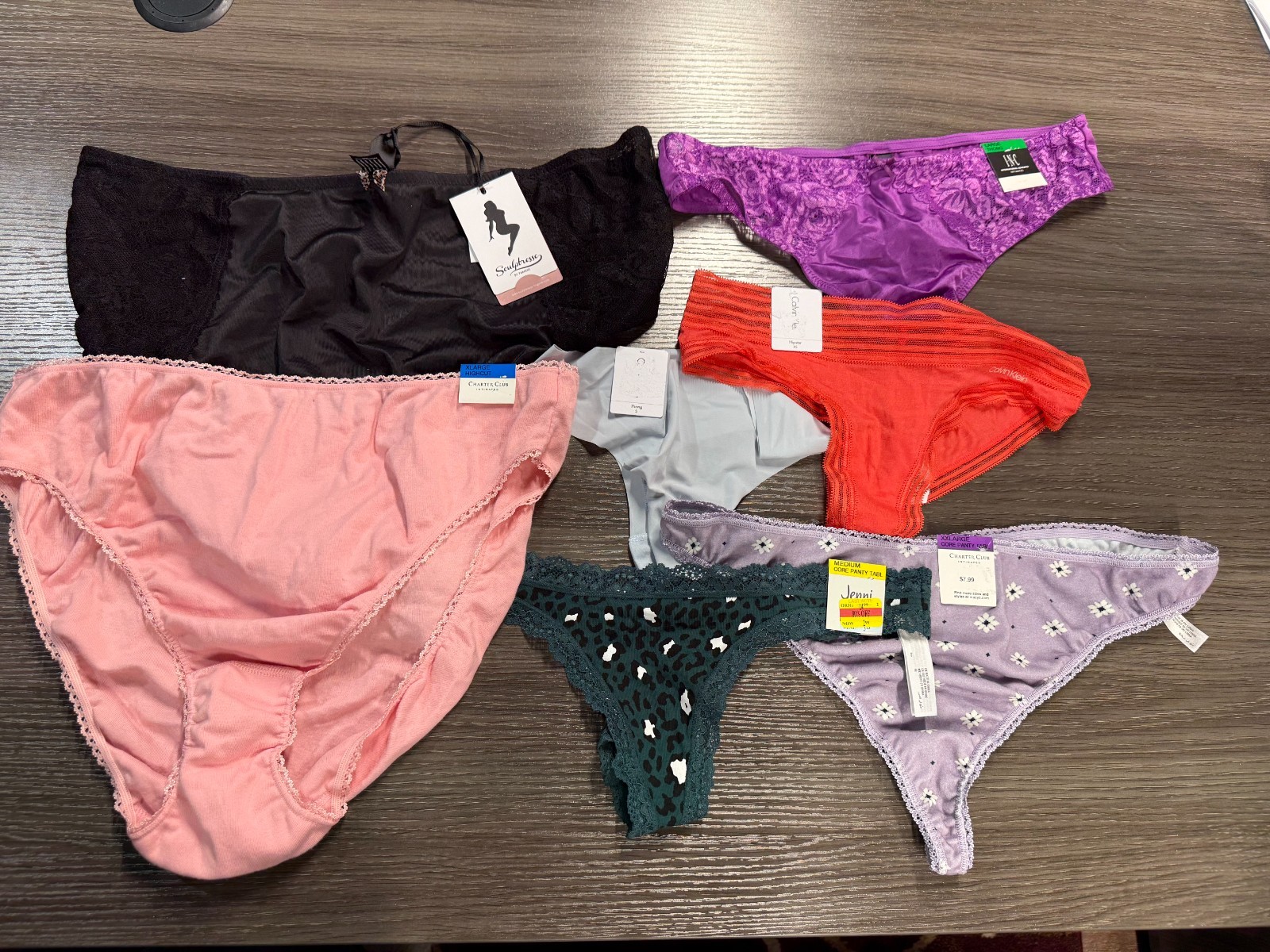50pc Name Brand Womens Panties-Assortment of Brands, Styles & Sizes XS-3X-NWT