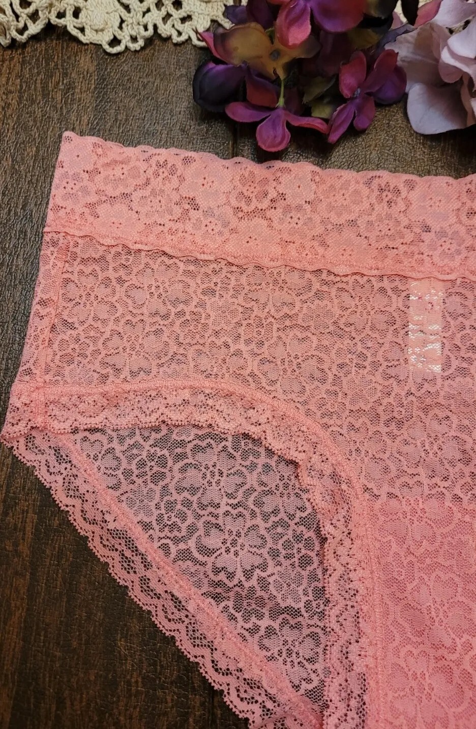 S/5 SO SeXy LuXe Lace Hipster Panty – Style SO68001 Strawpink NWT