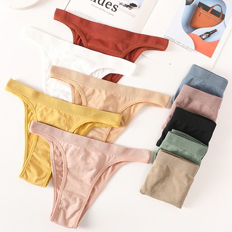 Gstring High Cut Panty-Brazilian Seamless Thongs Women Bottom Lingerie Underwear
