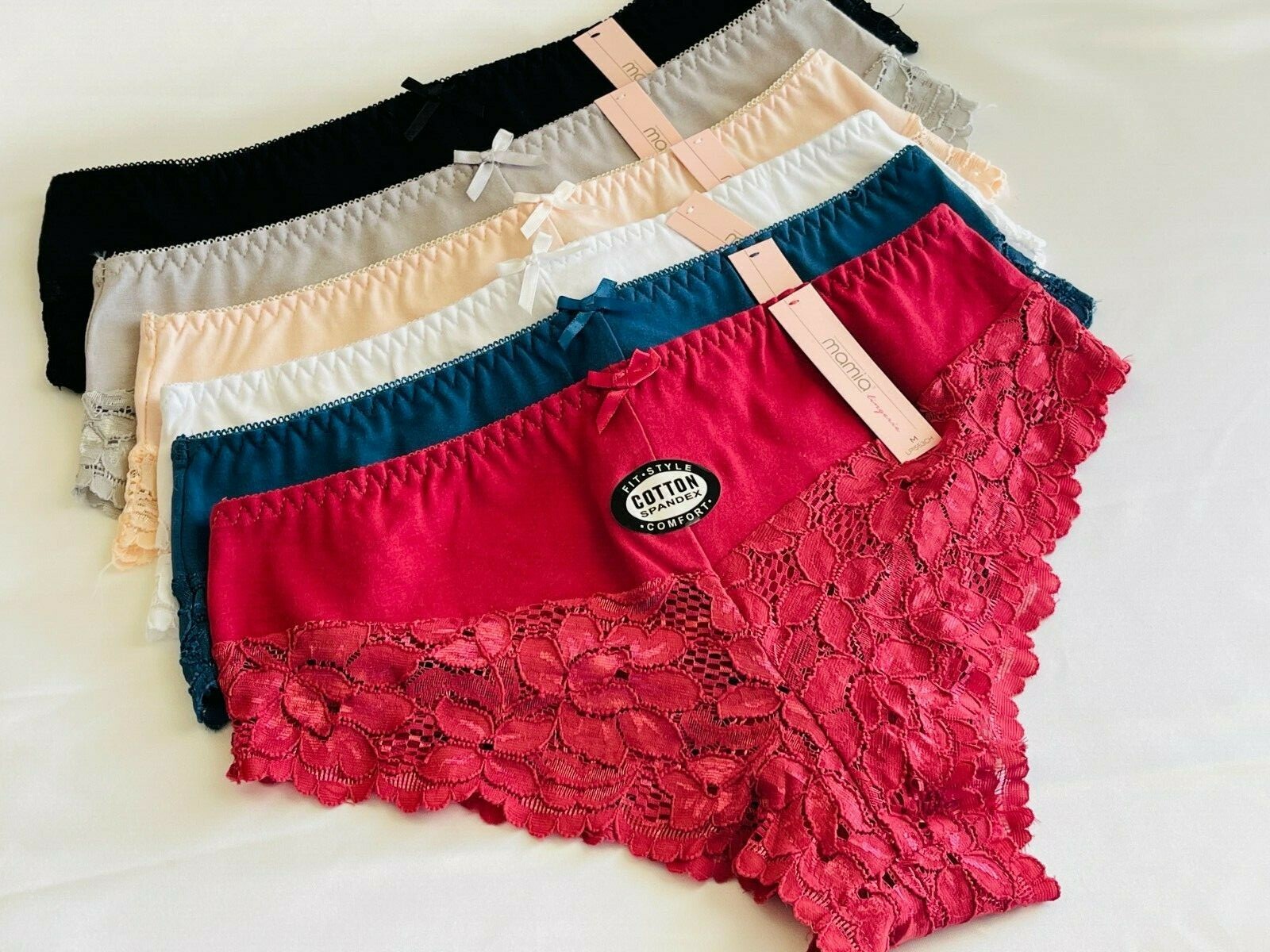 6-12 Bikini cheeky Hipster WOMEN’S Lace UNDERWEAR PANTY Panties Undies 1553 S-XL