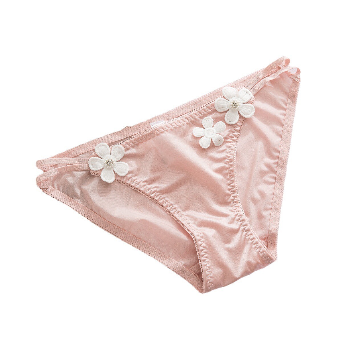 4 Pcs Lot Womens Sexy Satin String Bikinis Panties Silky Briefs Underwear,S M