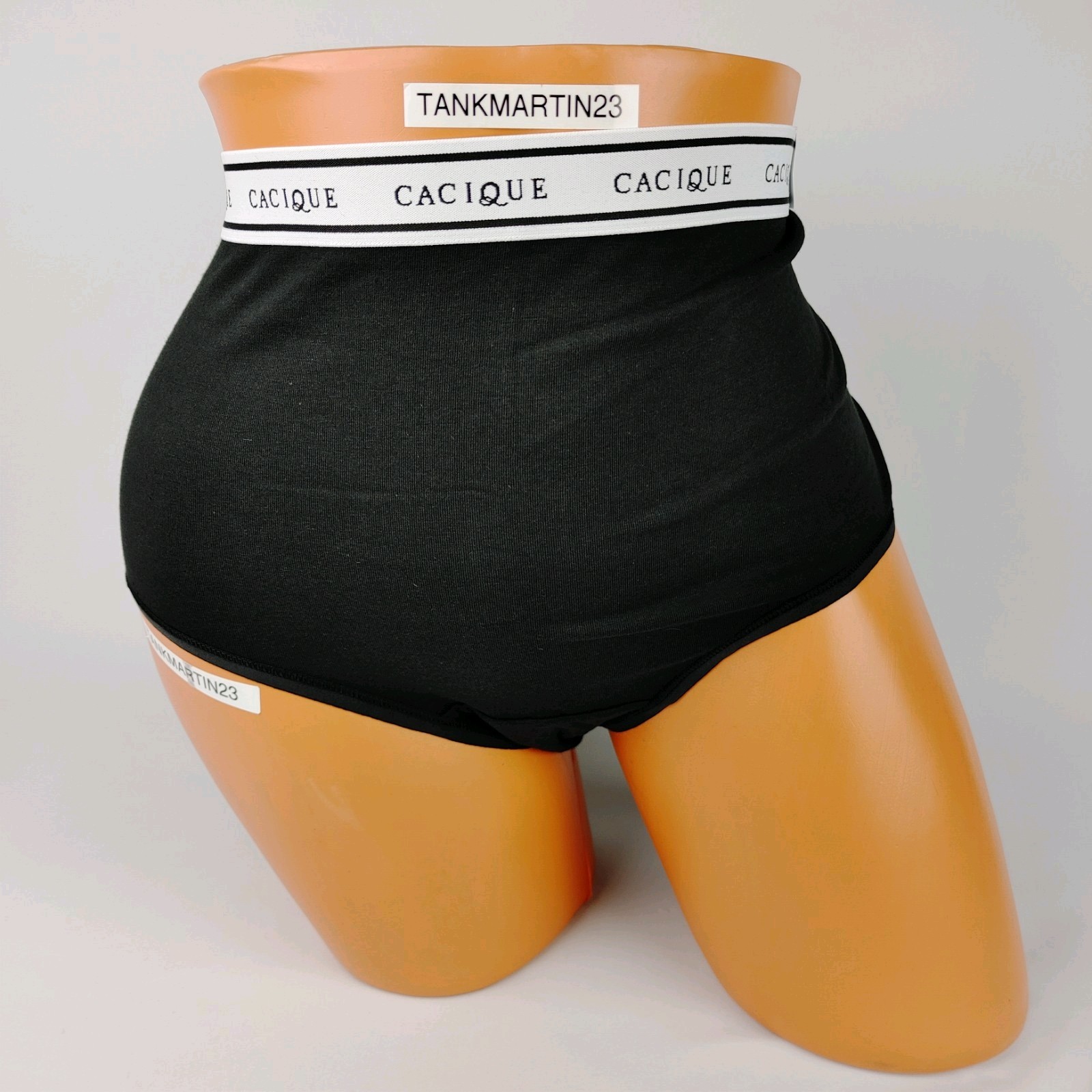NWT LANE BRYANT CACIQUE PLUS 14/16 COTTON FULL BRIEF PANTY SOLID BLACK