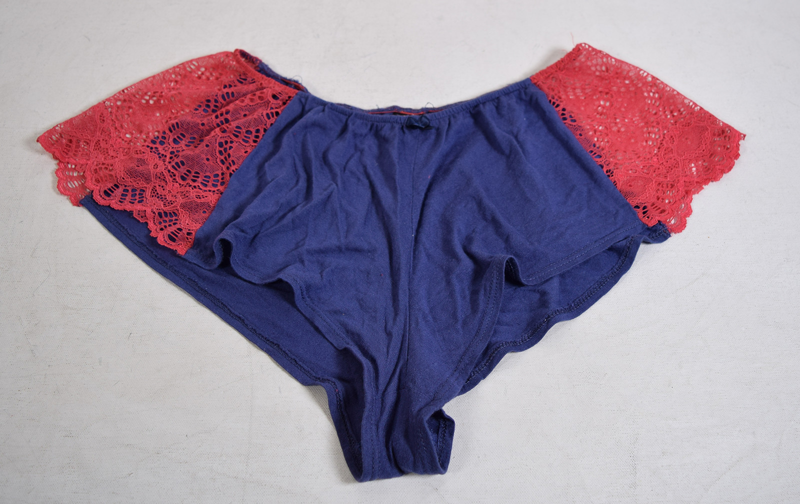 Only Hearts Womens Odette Tap Pants Lace Red Purple S New