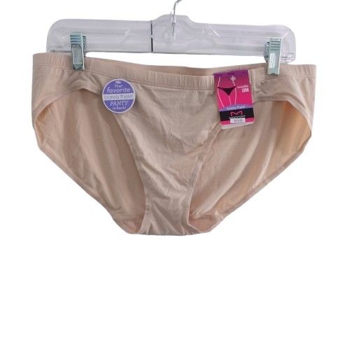 NEW Maidenform Women’s Barely There Invisible Look Bikini Beige Size 2XL DMBTBK