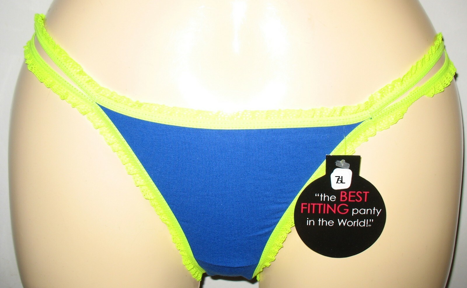 THE BEST FITTING PANTY IN THE WORLD – BLUE -BIKINI L / 7 – COTTON STRETCH