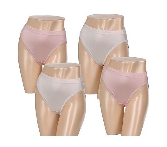 Breezies~Nylon Lycra Hi-Cut Briefs~A45690~Choice of Colors and Sizes