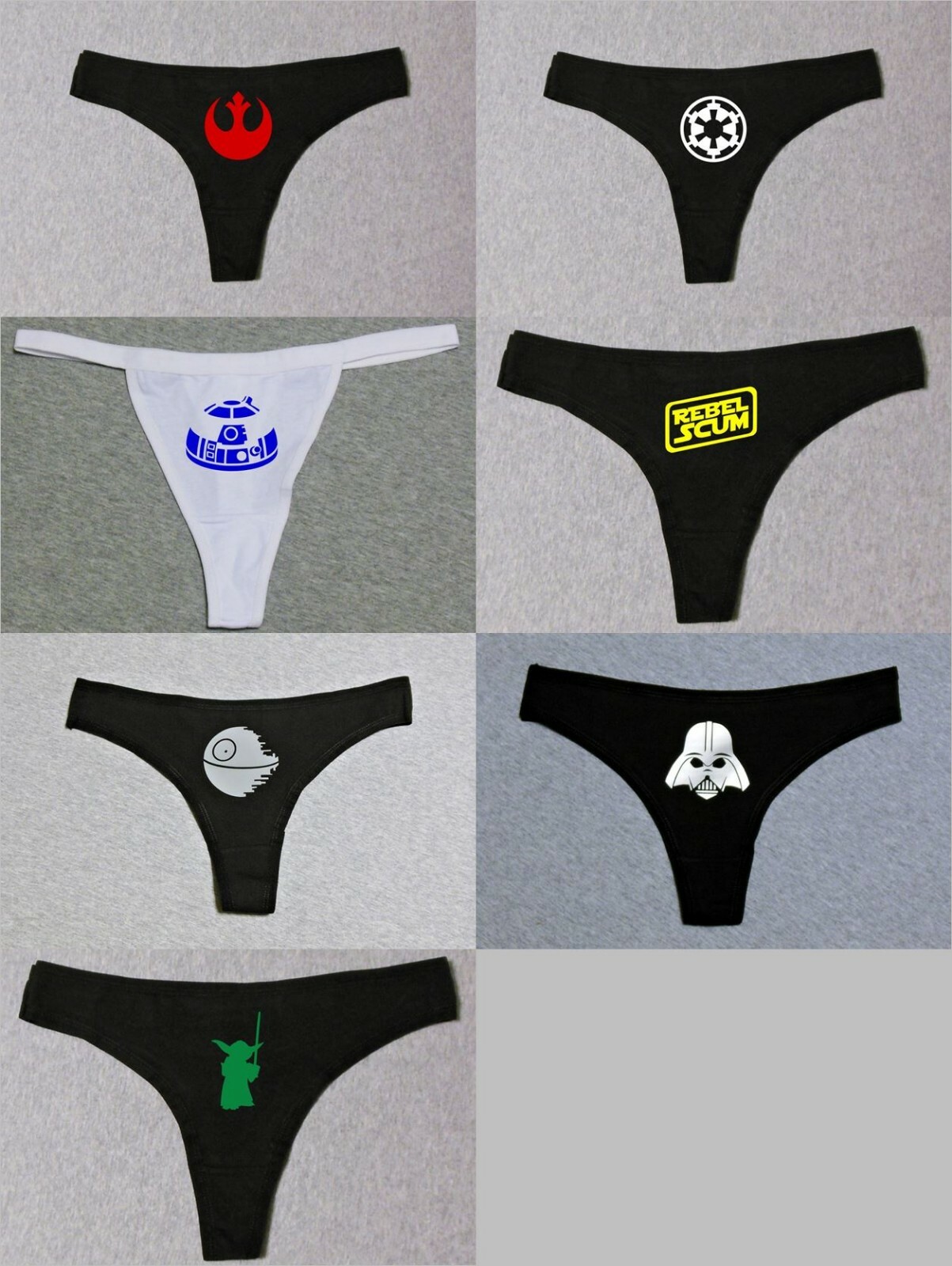 Sexy Star Wars May the Fourth 4th Cosplay Slut Logo Funny G-String Thong