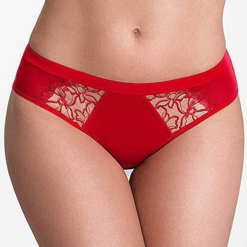Peek A Boo Bikini Panty New Stefi L Lingerie Red