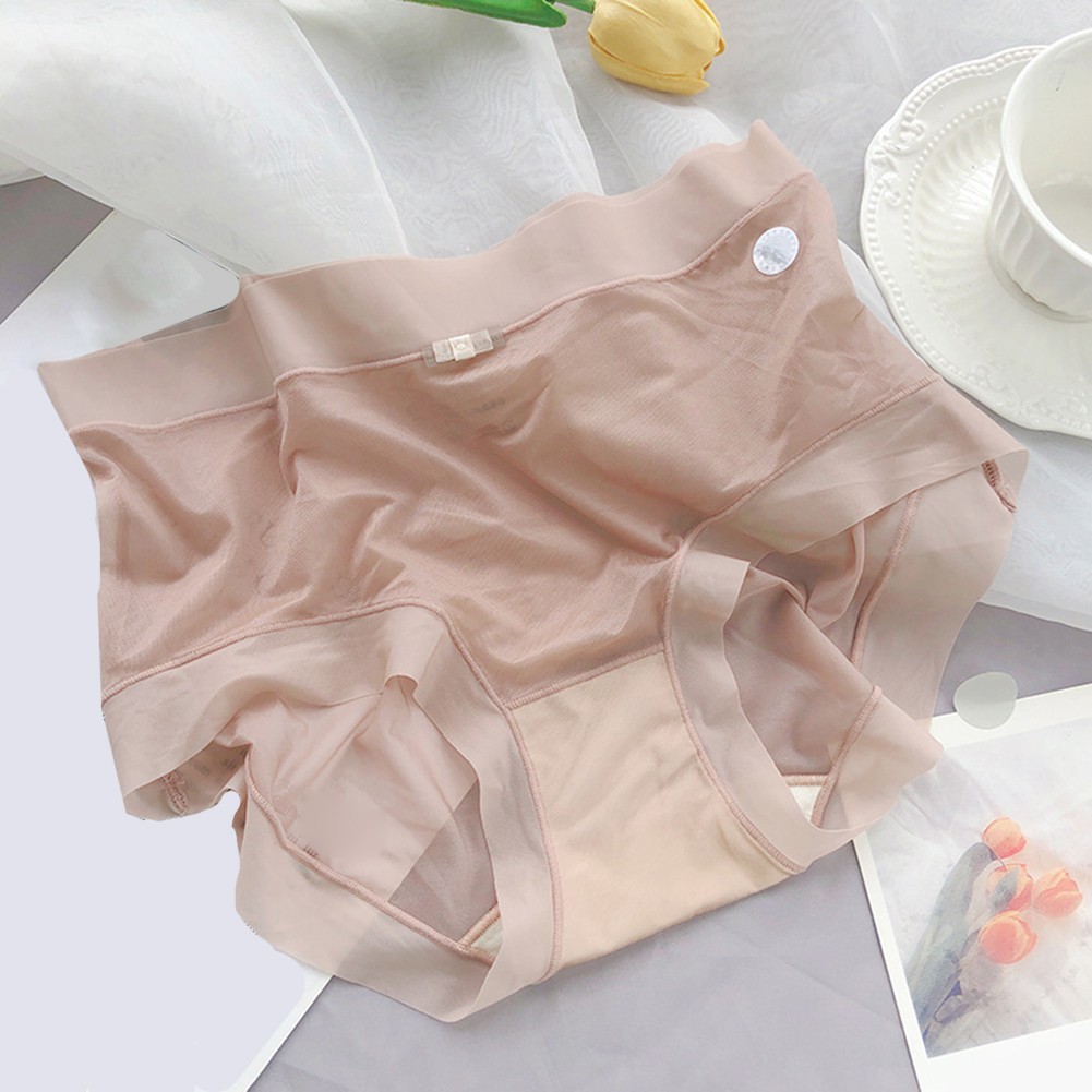 For Daily Life Ice Silk Briefs Ultra-thin Briefs 90% Nylon 10% Spandex