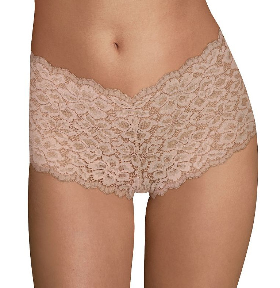 Maidenform Cheeky Lace Boyshort Nude Size L 0282