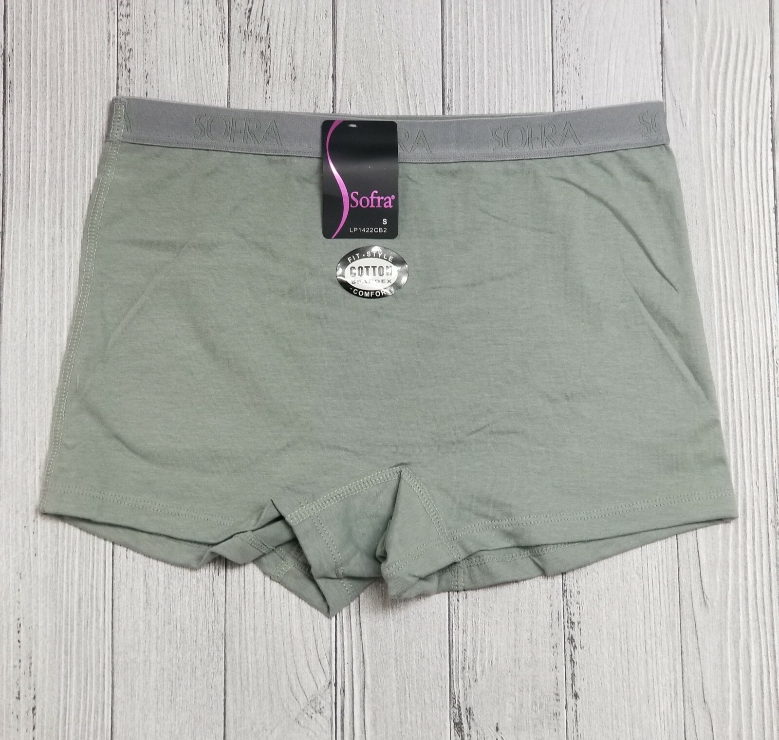 6Pack Women Soft Stretch Cotton High Rise Sport Boxer Shorts Boyshort Underwear