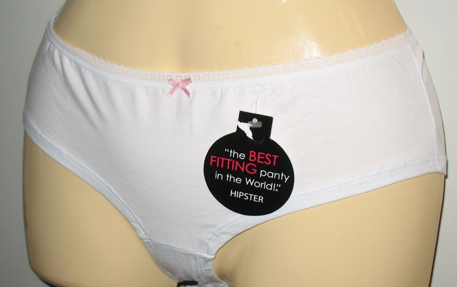 THE BEST FITTING PANTY IN THE WORLD – HIPSTER – WHITE – S / 5 – COTTON STRETCH