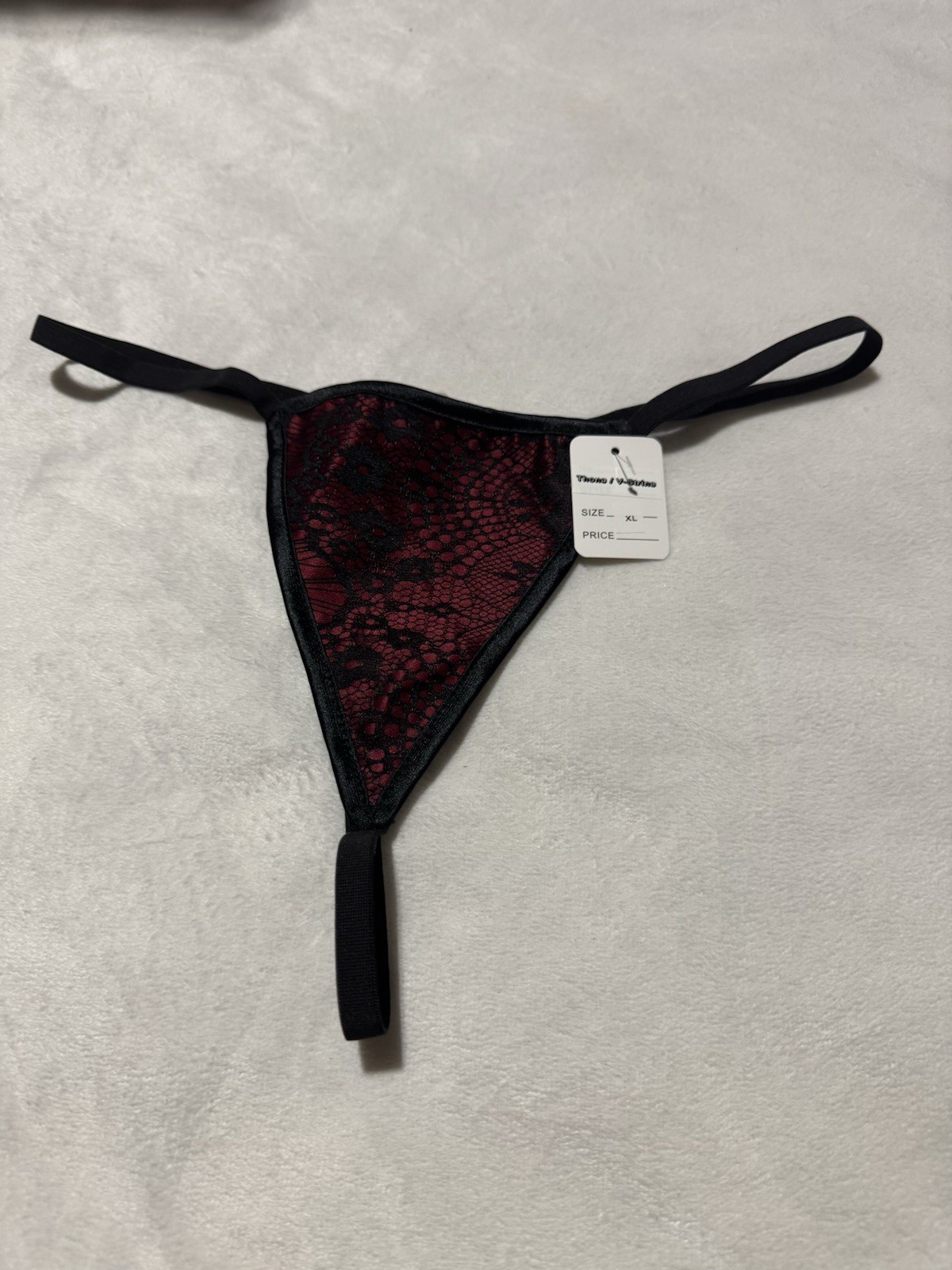 Red & Black Lace Thong G-String Panties – Size L, XL ,4XL– NWT Intimates