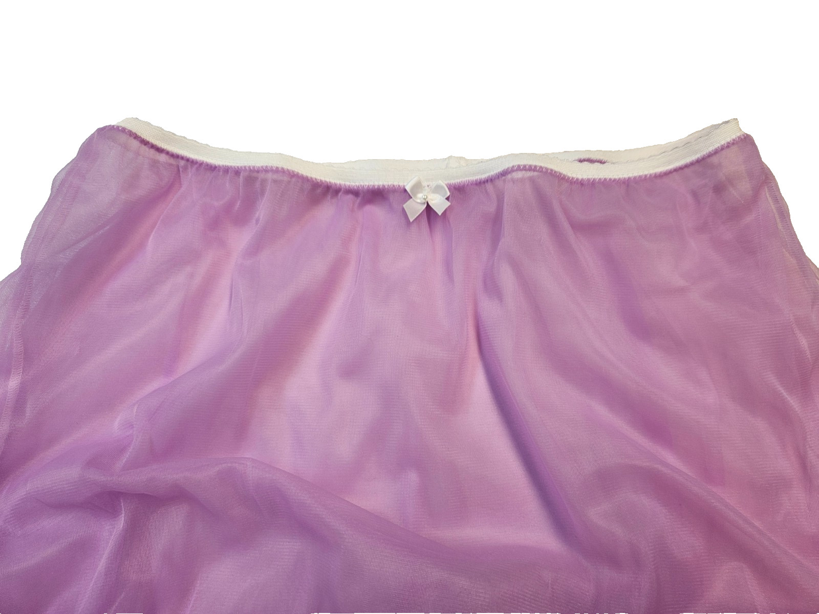2 Layer LILAC SHEER Nylon Bloomer Panty NO LACE Men or Women 27-42 Waistband