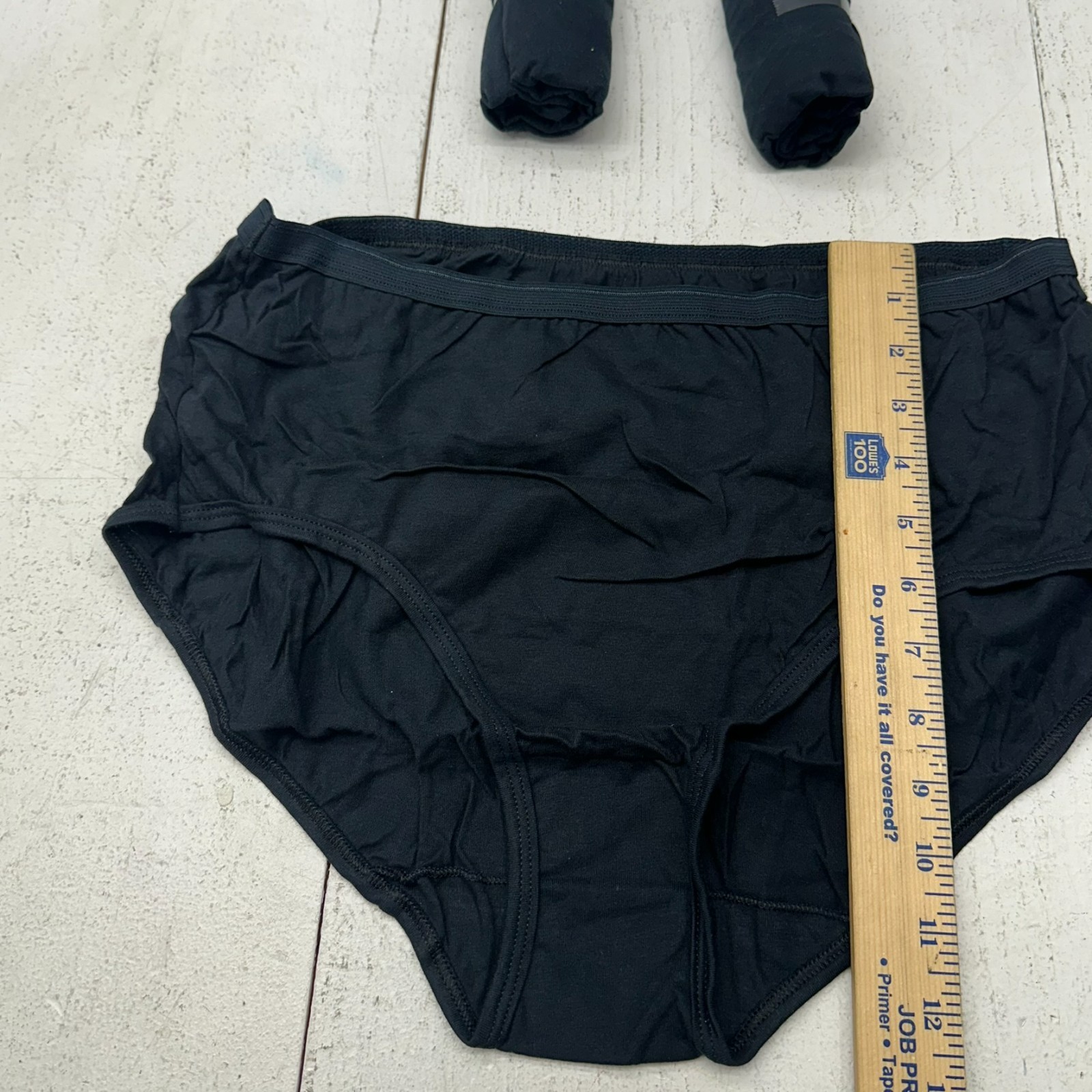 Fruit of The Loom Black Three Pack Basic High Waisted Underwear Women’s Size 2XL