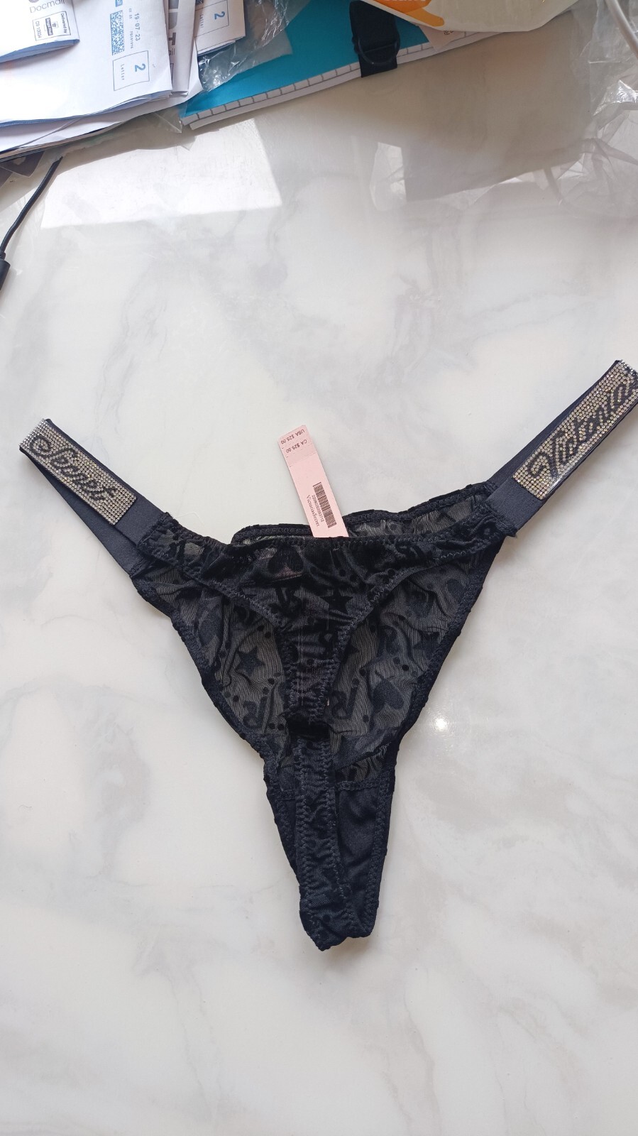 Thong Strings Secret Very Sexy 🤍 ❤️🖤🩷 Shine Strap Knickers S,M,L/1pc