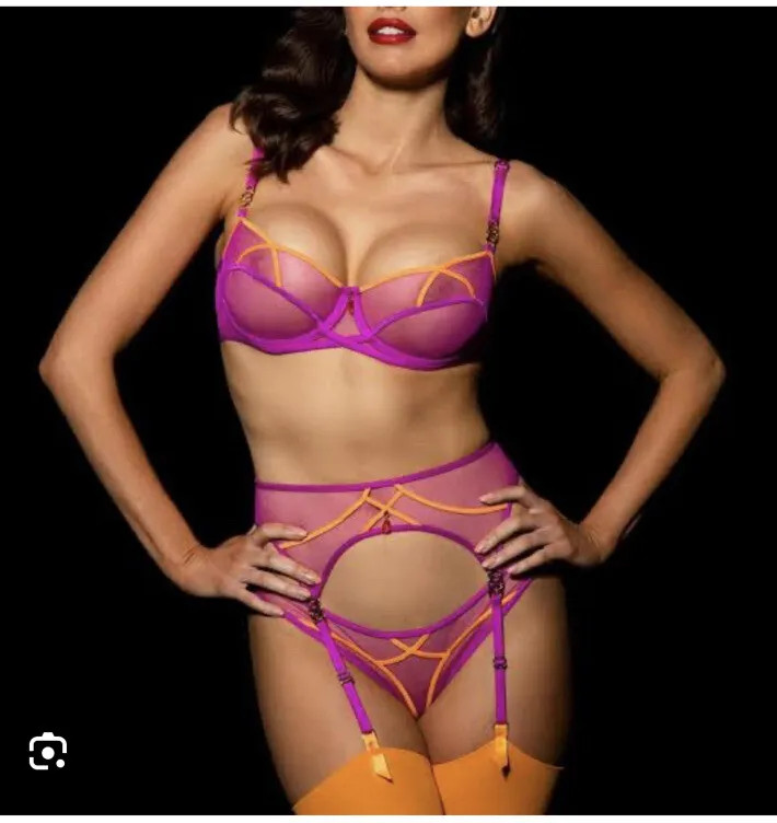 Honey Birdette Saskia (Magenta & Orange) – Various Pieces