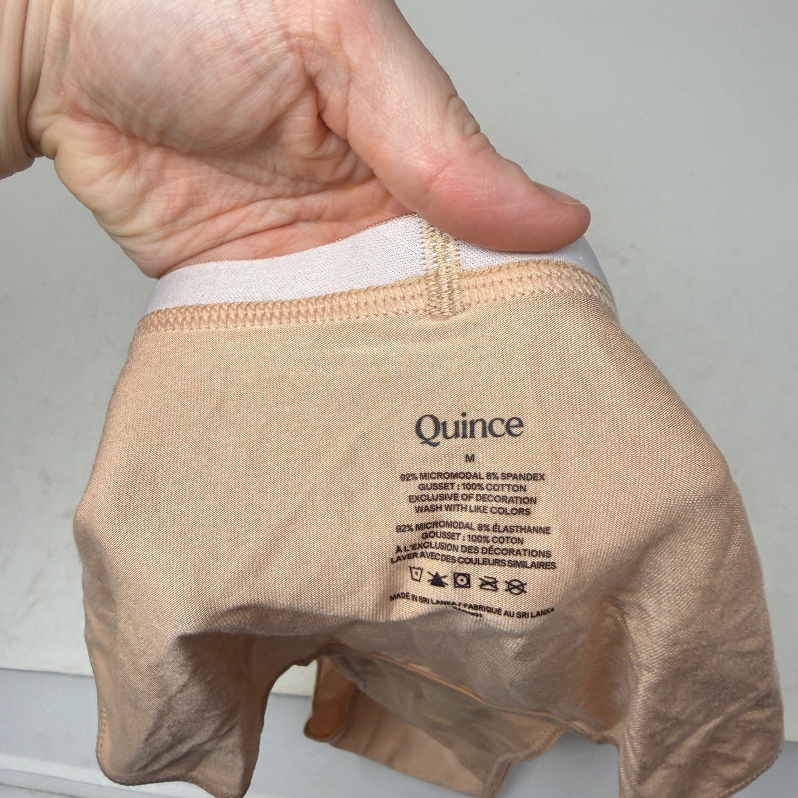 Quince Micromodal Brief Underwear (6-pack) Warm Sand NEW Womens Medium