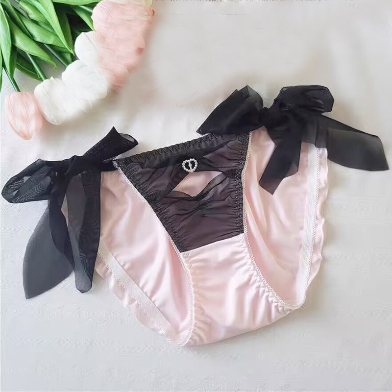 Japanese Lolita Girls Strappy Panties Briefs Bow Cute Underwear Princess Panties