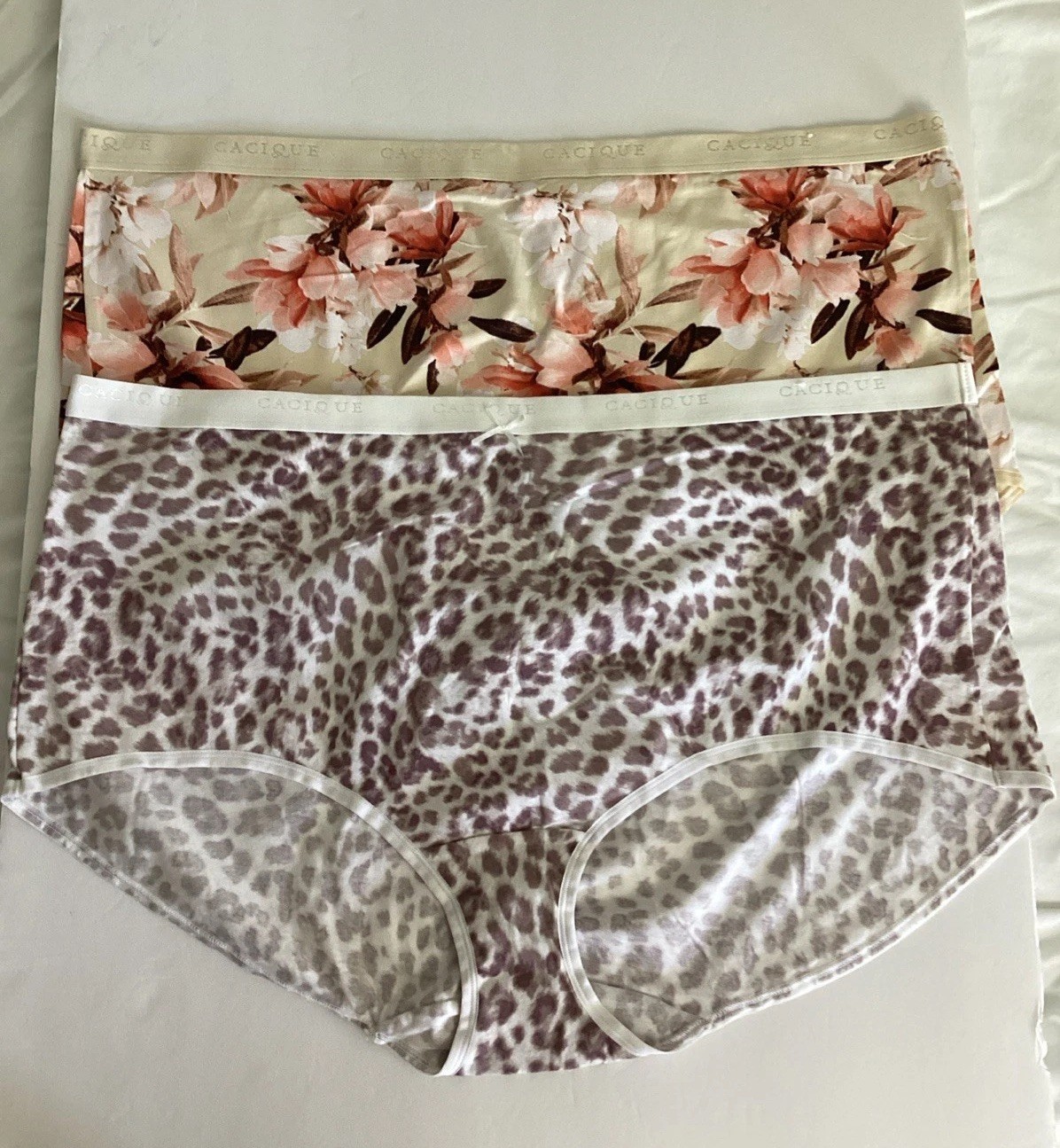 Cotton Full Brief Panties 26/28 Lot Pack of 2 NWOT Cacique Lane Bryant